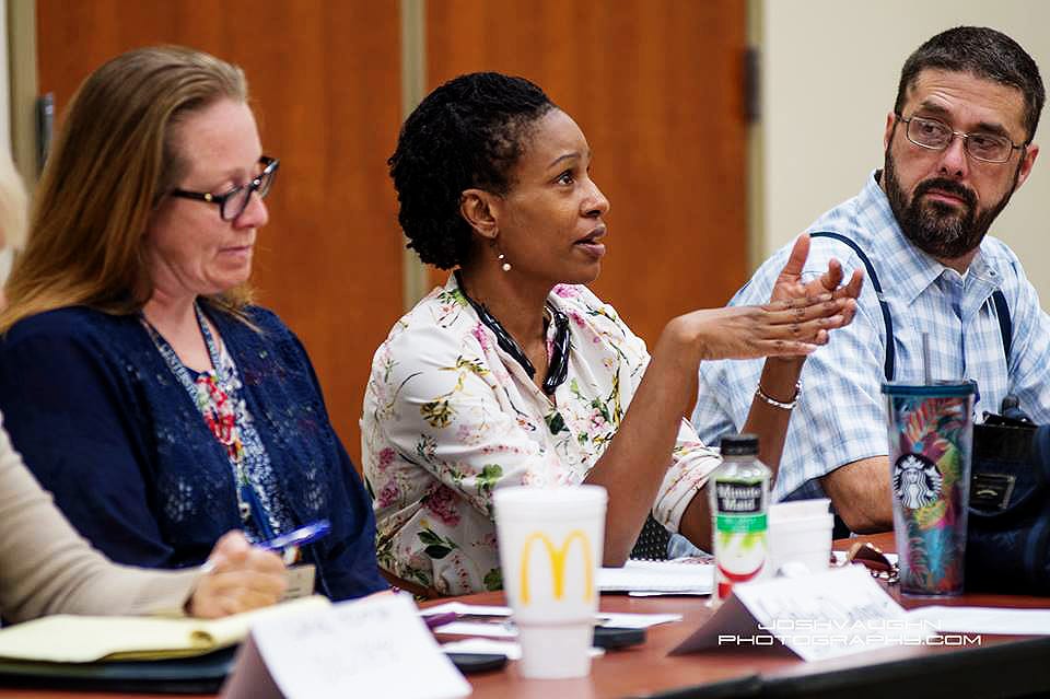 Board of members on a conference